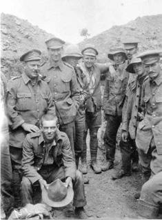 NZ troops. Troops in reserve on Walker s Ridge. Away to the North the salt lake is three parts dried up. The flat between there and here is all covered in weeds.