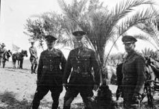 Sir Archibald Murray visits the ANZAC Division at Sheik Zowaid.