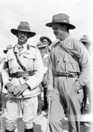 Colonel Powles and Major Murchison at Marakeb. CMR Officers.