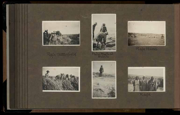 Pages from one of John s photo albums showing Rafa and the Second Battle of Gaza in