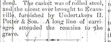 August 26, 1890, Evansville Review, p. 4, col. 2, Evansville, Wisconsin Mr.
