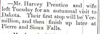 September 26, 1884, Evansville