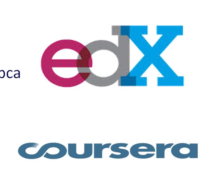 MOOC Massive Open Online Courses Високог академског квалитета Постоји целовита структура курса Слободно доступни https://www.coursera.org/ www.edx.