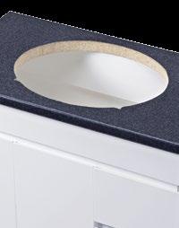 Replace your old oval basin with a modern Quadretto Square Inset