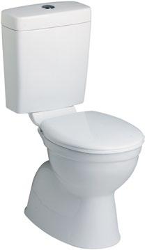 BELLINI LOFT LINK TOILET SUITE NC342W Cara Skirted Pan, Plastic Cistern, Chrome Plated Buttons, Std White Seat Only NC342B Cara Skirted Pan, Plastic Cistern, Blue Buttons, Std Blue Seat Only NC343W