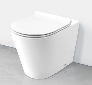 NEW WALL FACED TOILET SUITES N4331WPB Pan & seat + cistern + round or square standard flush plates N4331WSSB Pan & seat + cistern + stainless steel flush plates N4331WGB Pan & seat + cistern + glass