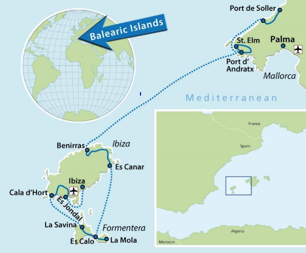 BIKE & SAIL SPAIN S BALEARIC ISLANDS IBIZA MALLORCA & MALLORCA IBIZA Guided tour 8