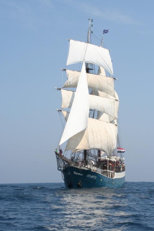 10 12 Euros) Atlantis TALL SHIP : THREE MASTED BARQUE ATLANTIS All cabins have 2 beds, and their own shower & toilet.