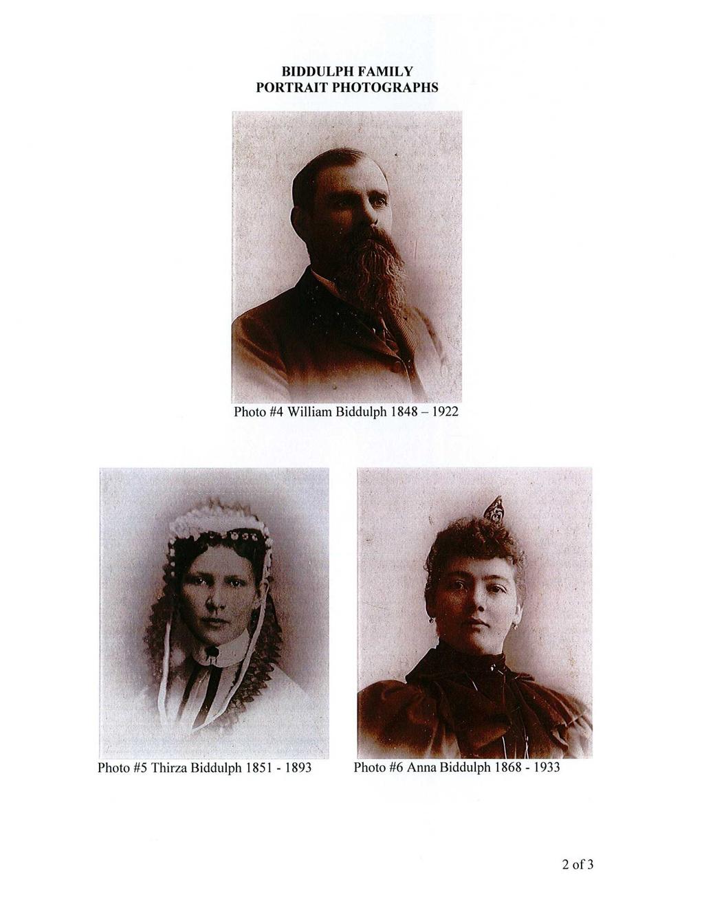 BIDDULPH FAMILY PORTRAIT PHOTOGRAPHS Photo #4 William Biddulph 1848 1922