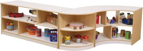 Norwegia - Curved Cabinet Kit Kit includes the 4 Compartment Storage Unit (NOR1003),