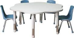 Thrifty TM The Thrifty range is a versatile option for any classroom. The range includes height adjustable tables and stackable chairs.