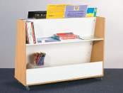 95 Milan Double-Sided Book Stand 90cm (W) 45cm (D) 100cm (H) A functional double-sided cabinet which features book shelves on one