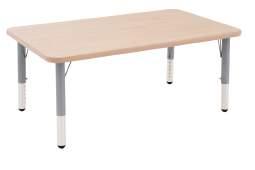 school. Table legs can be adjusted from 57(H)cm up to 79.5(H) cm.