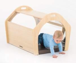 Safespace Cubi Mirror Play Space Fantastic for children to explore the sense of self and other objects around them, this wooden cube will provide many