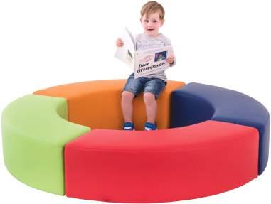 Lounges & Ottomans Ergerite - Curved Ottomans A set of high quality, curved ottomans which can be used to create fl exible learning spaces.