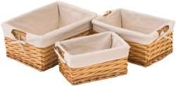 Natural Storage Furniture & Storage Wicker Rectangular Baskets Woven nesting baskets with a machine