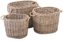 Not available Seagrass Baskets A large nesting set of 4 woven seagrass baskets.