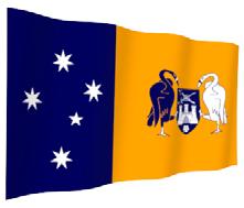 Territory flag and emblems Flag The ACT s flag features Canberra s Coat of Arms against a yellow background on the right-hand side and the Southern Cross against a blue background on the left-hand
