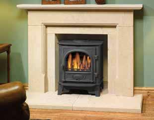 Gas Stockton 5 Gas Stockton 5 balanced flue with log-effect fire Gas Stockton 5* conventional flue with coal-effect fire With authentic multi-fuel stove styling, right down to the hinged door with