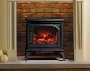 Simply plug in and switch on for Gazco s highly realistic logeffect fire, complete with your choice of three different brightness levels, including the additional option for a blue flame effect on