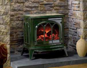 both be thermostatically controlled. Quite simply, it means that you can enjoy all the ambience of a genuine cast iron wood burner with the convenience of a remote control*.