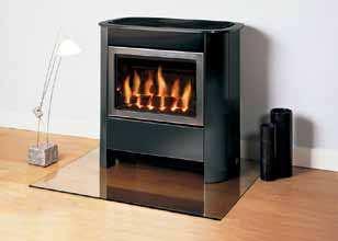 Finish Choice Anthracite Brushed Stainless Steel Fuel Bed Coals Logs Heat Output S:1.76-2.85kW M: 2.50-5.