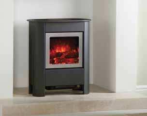 Electric Steel Manhattan Small Electric Steel Manhattan in Anthracite Contemporary, convenient and comforting, the small and medium Electric Steel Manhattan stoves provide clean lines and