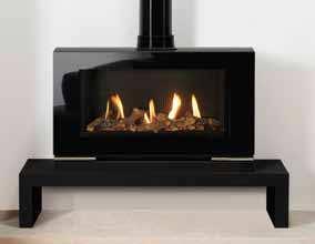 flame-effect gas and electric stoves.
