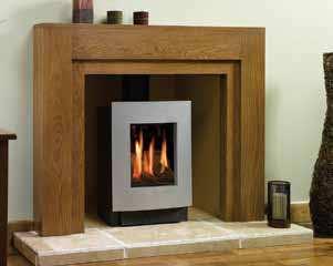 Each features excellent views of Gazco s highly realistic coal or log fire through its large glass window.