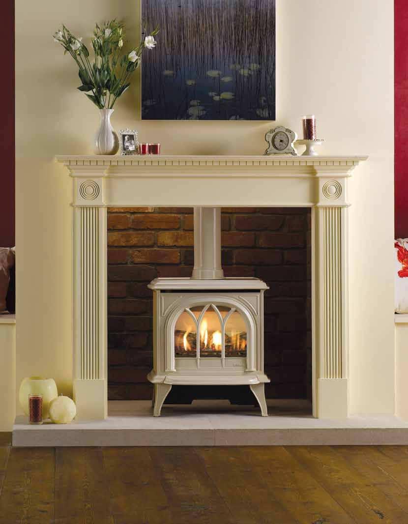 Gas Huntingdon 30 in Ivory Also shown: