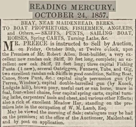 Auction, Reading Mercury,
