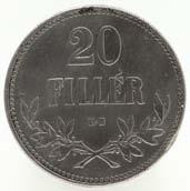1915, ob robu novca hrastovi vejici, speti s pentljo ob spodnjem robu kovanca.