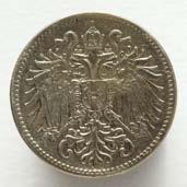 Austro-Hungarian coin, 2 Austrian Hellers, 1917 Iron Diameter 1.