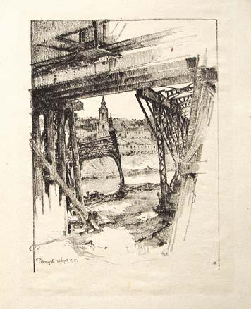 Luigi Kasimir (1881 1962) Umetnik Luigi Kasimir, po rodu Ptujčan, je med prvo svetovno vojno kot član umetniške skupine vojnoobveščevalnega urada v risbi in grafiki zabeležil vojne grozote v Belgiji,