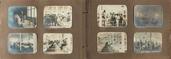 Karton Velikost 32 x 22 cm PMPO, ZG 4061 Photo album with pictures of hospital Lukavac in Strnišče pri Ptuju, 1916, photograph by Albin Pogačnik, Sr.