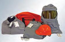 extra extra large clothing kit with a rating of 40 cal/cm 2 that contains a coat, bib overalls, PRO-HOOD, hard hat, safety glasses and storage bag.