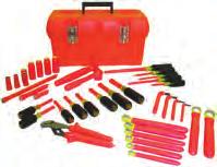 metric INSULATED tool kits S10TK40M TK30ETKM S10TK23M THIS SET IS DESIGNED FOR USE IN TIGHT WORK SPACES. S101M METRIC TELECOMmUNICATION TOoL power CONNECTING KIT CAT. no. DESCriptioN S10TK23M 23 pcs.