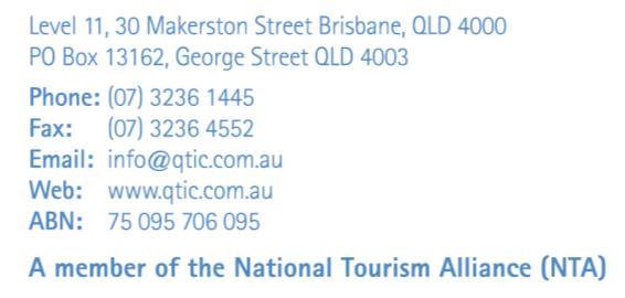 PLANNING FOR THE FUTURE OF TOURISM IN QUEENSLAND A