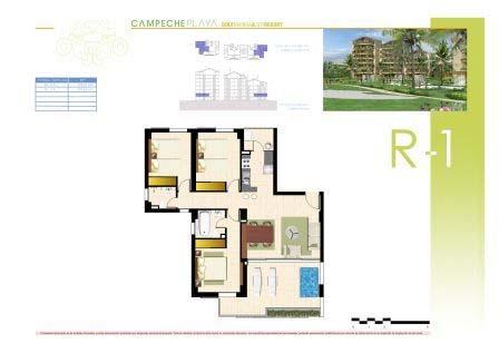 Example 3 Golf Residence Three bed, two bath, one reception, kitchen, terrace with jacuzzi (approx.