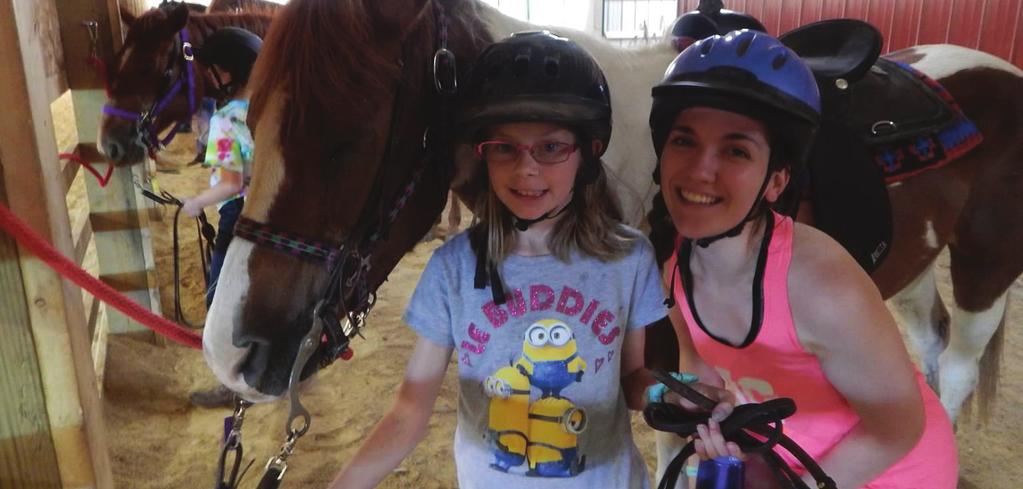 EQUESTRIAN CAMP The Camp Liberty progressive equestrian program combines qualified staff, experienced horses, and excellent facilities to create an atmosphere where campers can advance their