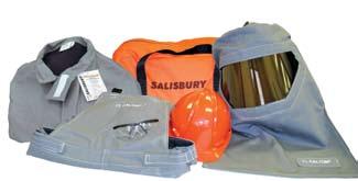 Other sizes and orange color available by special order. These kits meet NFPA 70E Hazard Risk Category 4. Product Numbering Chart for 55 cal/cm 2 & 75 cal/cm 2 PPE Kits Salisbury Size ATPV HRC Cat.