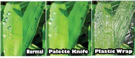 25-4-5 فيلترهای Plastic Wrap و Palette Knife اما فيلتر Palette Knife پيكسلهاي داراي رنگهاي شبيه به هم را بهصورت يك گروه دور هم جمع كرده و براي آنها يك رنگ متوسط )نسبت به رنگهاي آن گروه( در نظر ميگيرد.