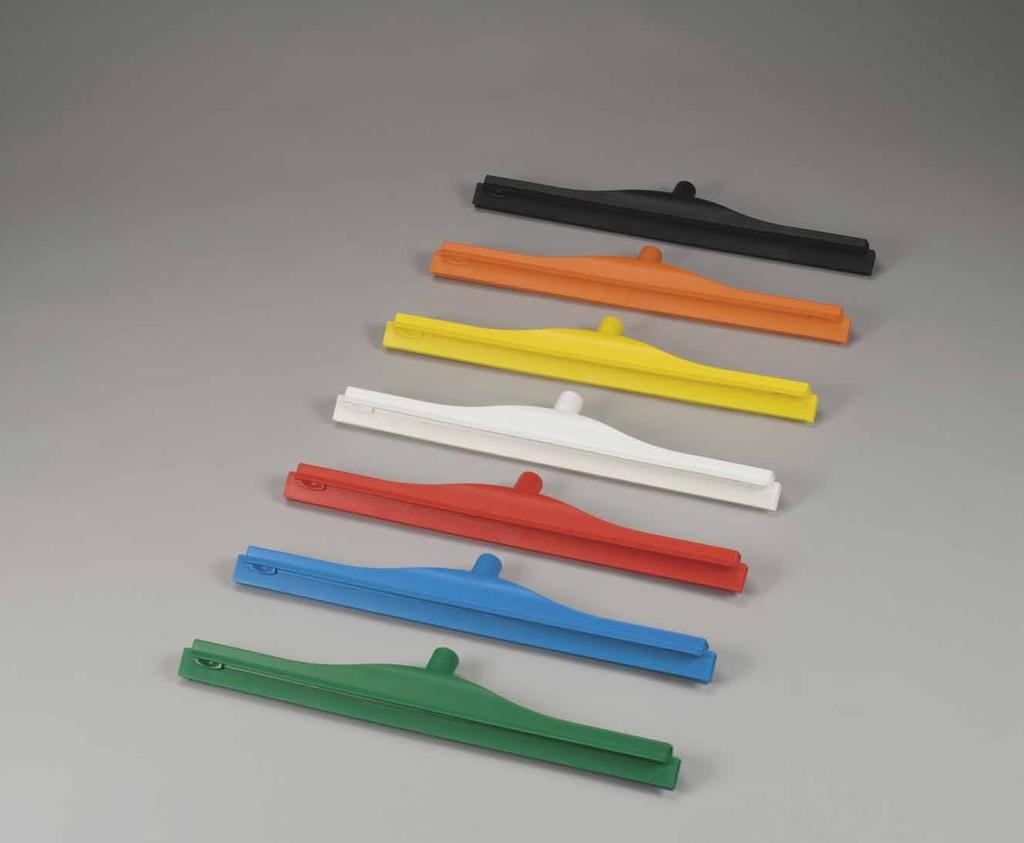 28 Double Blade Ultra Hygiene Squeegees The intelligent design of these squeegees unites maximum efficiency with the highest level of hygiene.