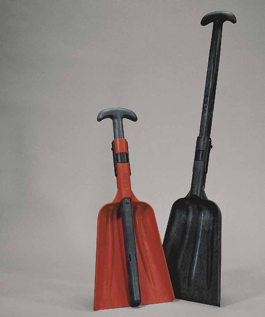 (lbs) Handle Blade x Length Characteristics Applications & Markets 6880EBO Compact orange and gray shovel 2.