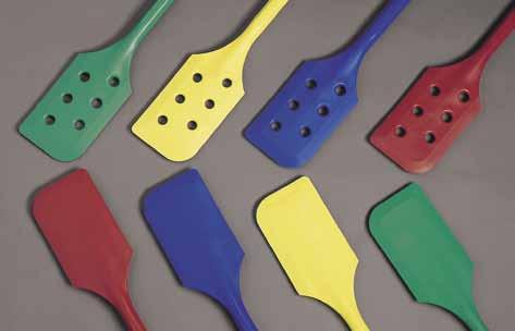This tool comes in two lengths, with or without holes, to match the kind of work you do. 6774 6776 6777 6775 One-Piece Mixing Paddle Scrapers 2 3 4 5 6 Model Description Wt.