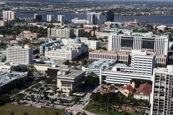The Palm Beach County Government Center opened in 1984