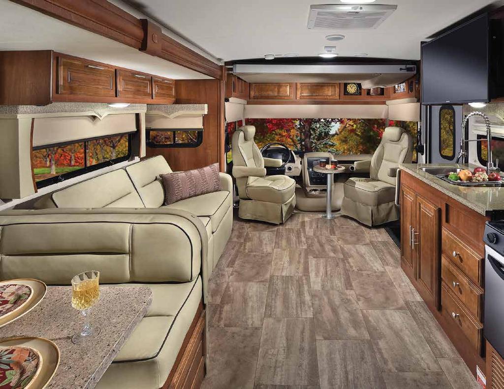 8 MODEL 36B5 Dream Dinette, Soft Touch Seating Surfaces, Atwood Air Command A/C, Flush Floor Construction, Hide-a-Bed Sofa w/