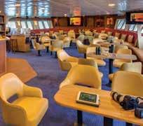 THE PERFECT PLATFORM TO DISCOVER BAJA The lounge is the center of life aboard ship. The National Geographic Sea Lion is purpose-built to explore regions like Baja California.