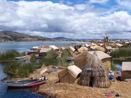 DAY 04: PUNO Tour: Uros and Taquile islands (Full day) Visit in shared boat to the Island of Uros: Ancestral descendents of the Aymaras construct their houses on artificial floating islands that they