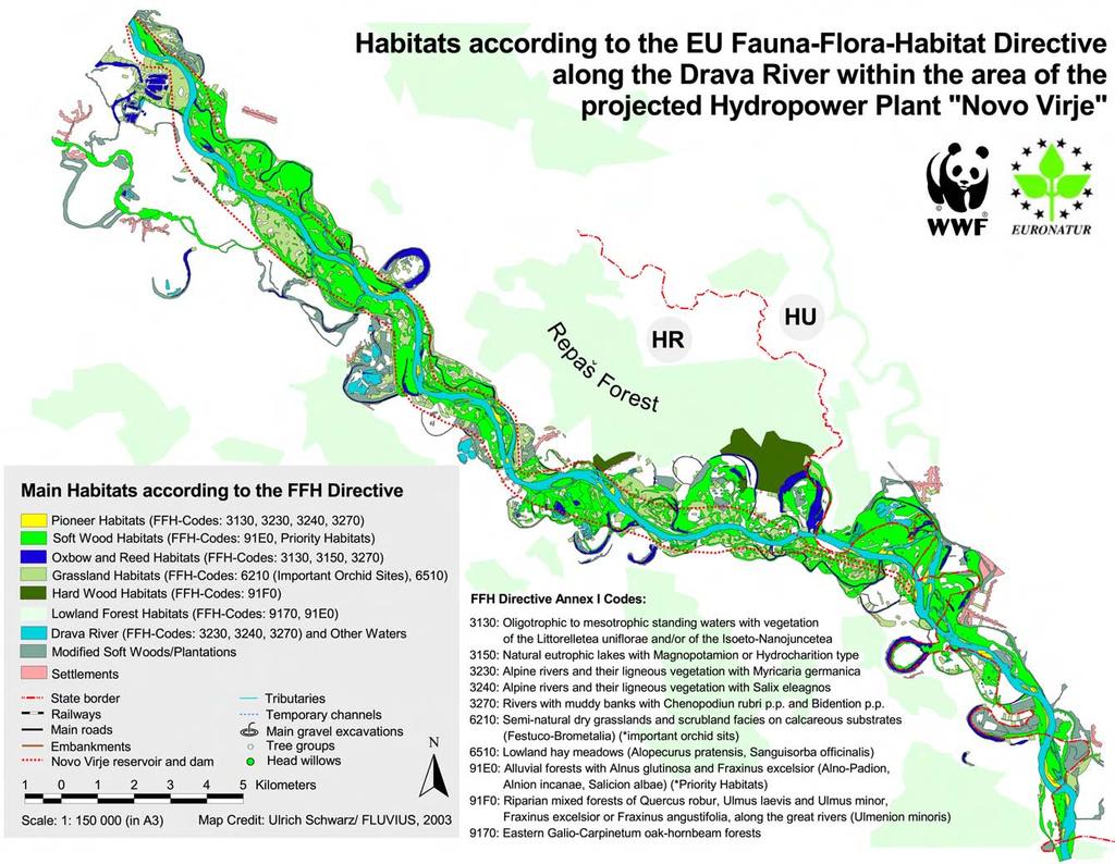 Natura 2000 on the Border Mura also attracts public funding for the region and has middle- to long-term positive economic benefits for quality tourism and agriculture (WWF 2002a). Fig.